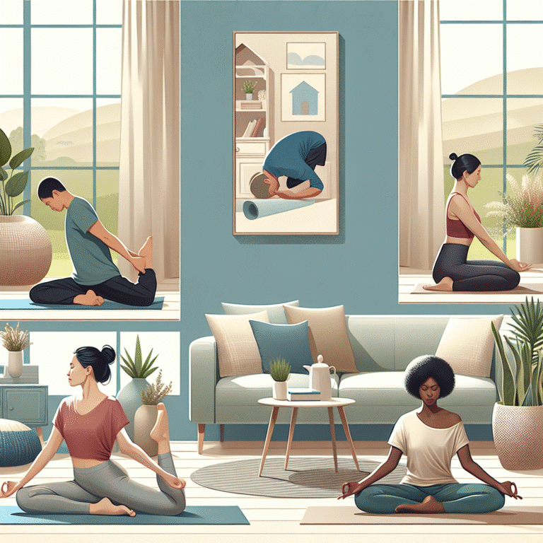 Posturas de yoga para reduzir estresse em casa