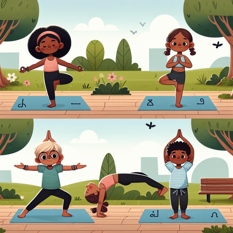 Posturas de yoga fáceis para crianças