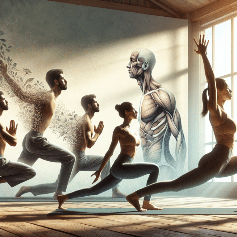 Sequência de yoga combinando posturas e respiração