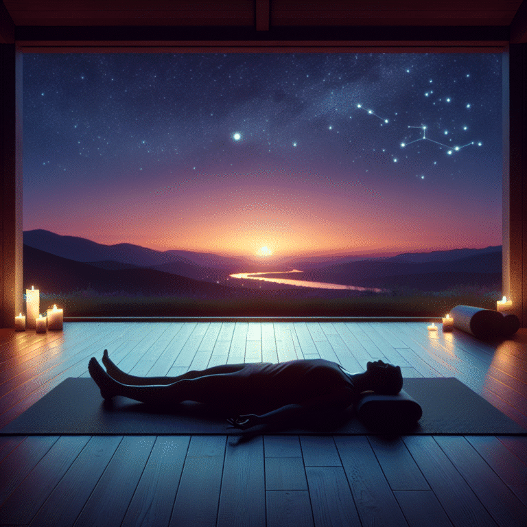 Sequência de yoga para relaxamento à noite